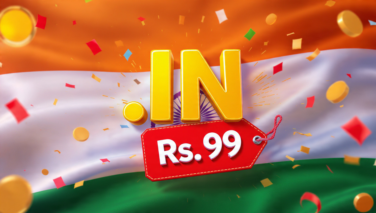 Book Your .IN Domain at Rs 99/Year Only! (2026 Offer)